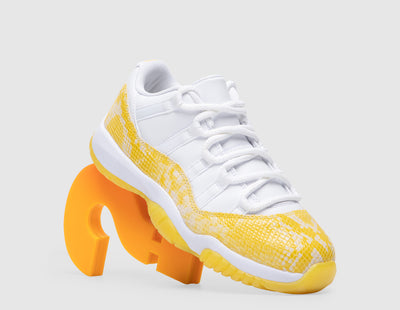 Jordan Women's 11 Retro Low White / Tour Yellow - White - Sneakers