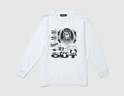 Afield Out Cosmos Longsleeve T-Shirt White