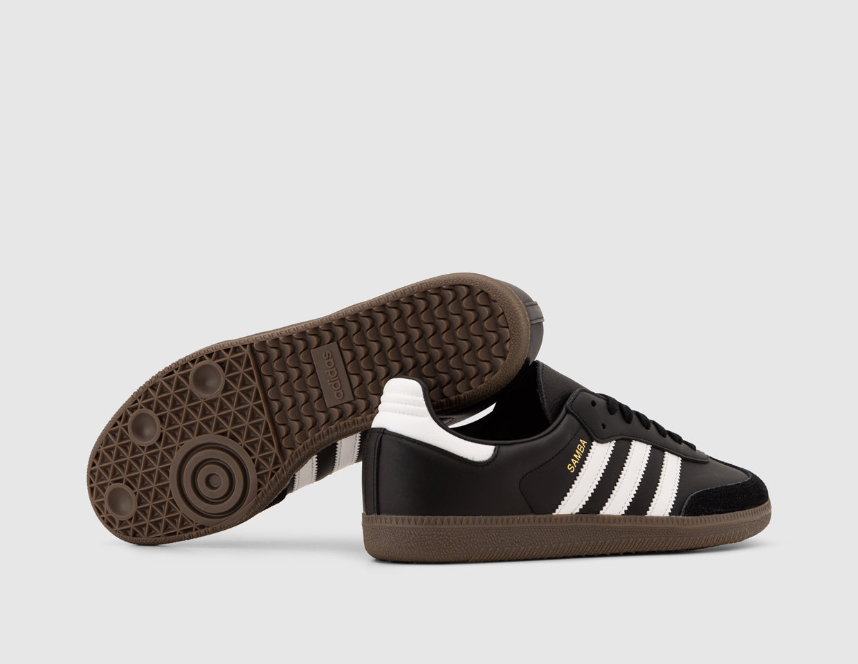 adidas Originals Samba OG Core Black / Cloud White - Gum – size