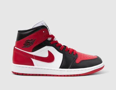 Jordan 1 Mid Black / Gym Red - Sneakers