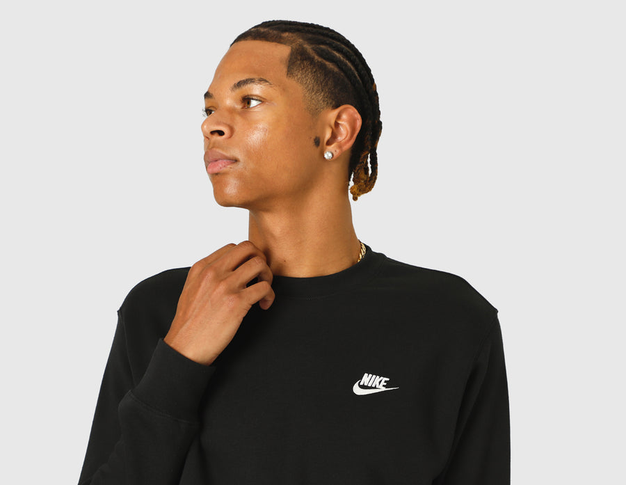 Nike Sportswear Club Fleece Crewneck Black / White