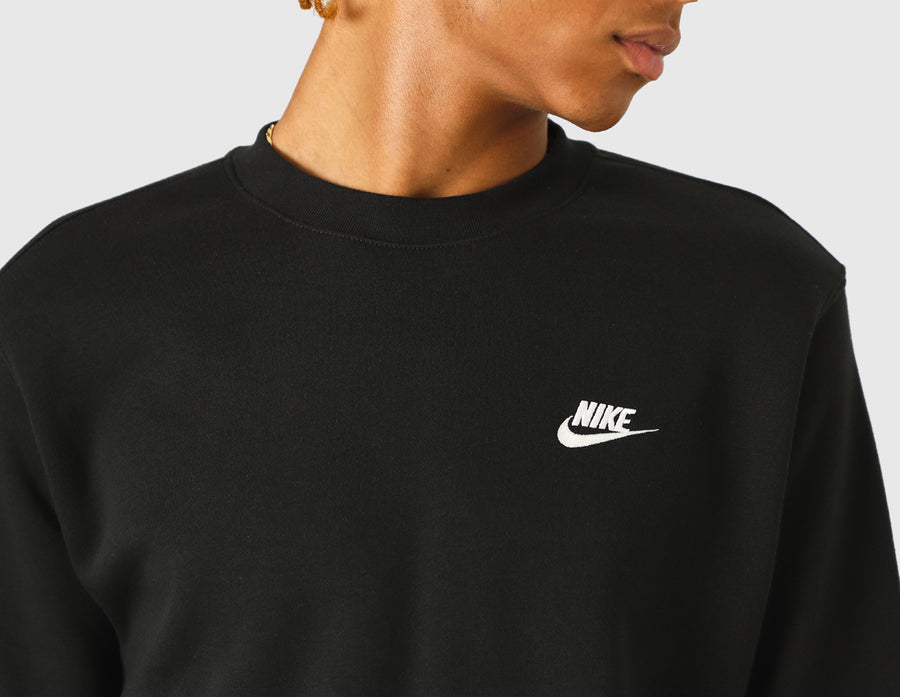 Nike Sportswear Club Fleece Crewneck Black / White