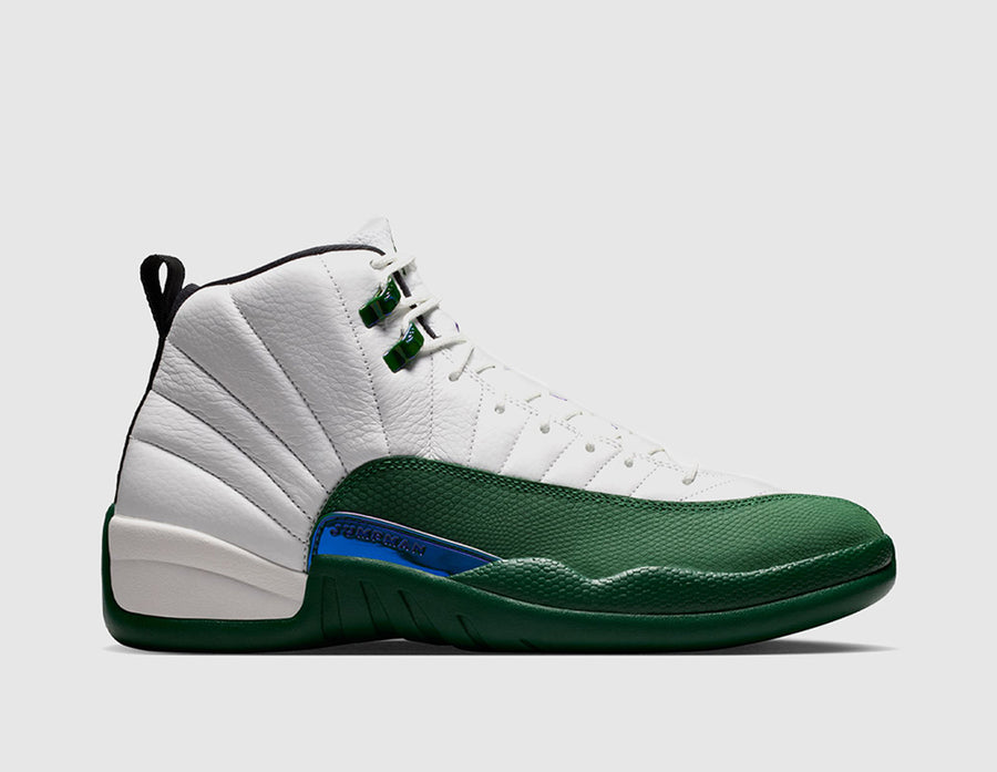 Jordan 12 Retro Summit White / Gorge Green - Fierce Purple