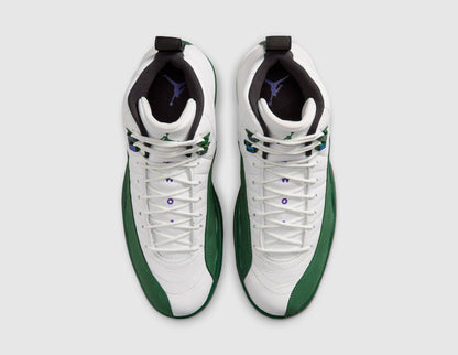 Jordan 12 Retro Summit White / Gorge Green - Fierce Purple