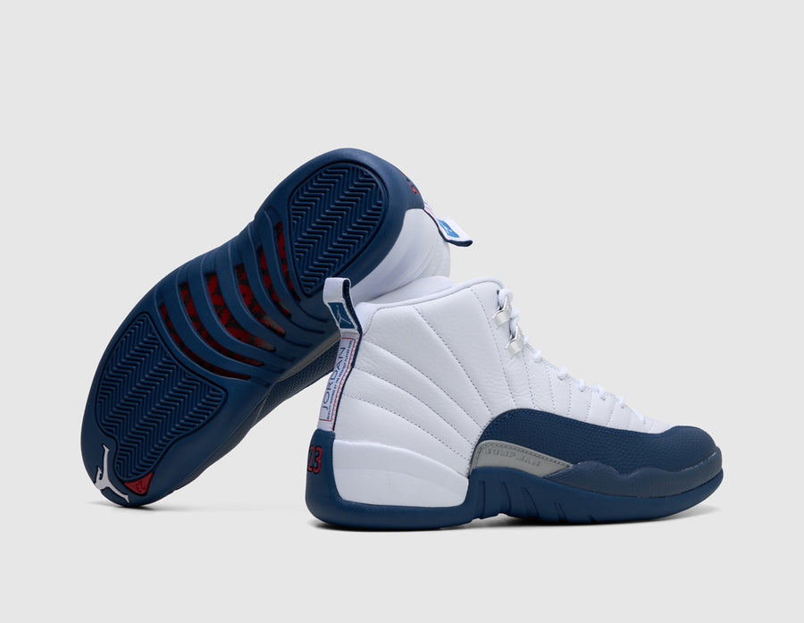 Jordan 12 Retro White / French Blue - Metallic Silver
