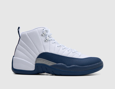 Jordan 12 Retro White / French Blue - Metallic Silver - Sneakers