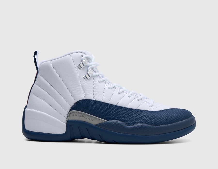 Jordan 12 Retro White / French Blue - Metallic Silver