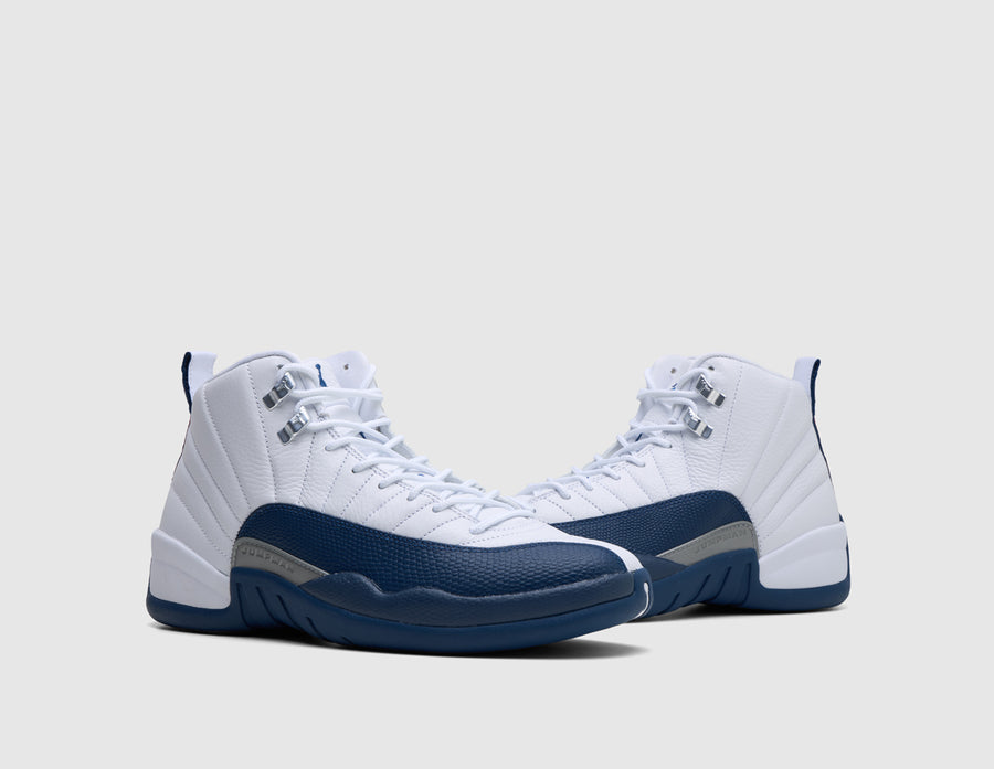 Jordan 12 Retro White / French Blue - Metallic Silver