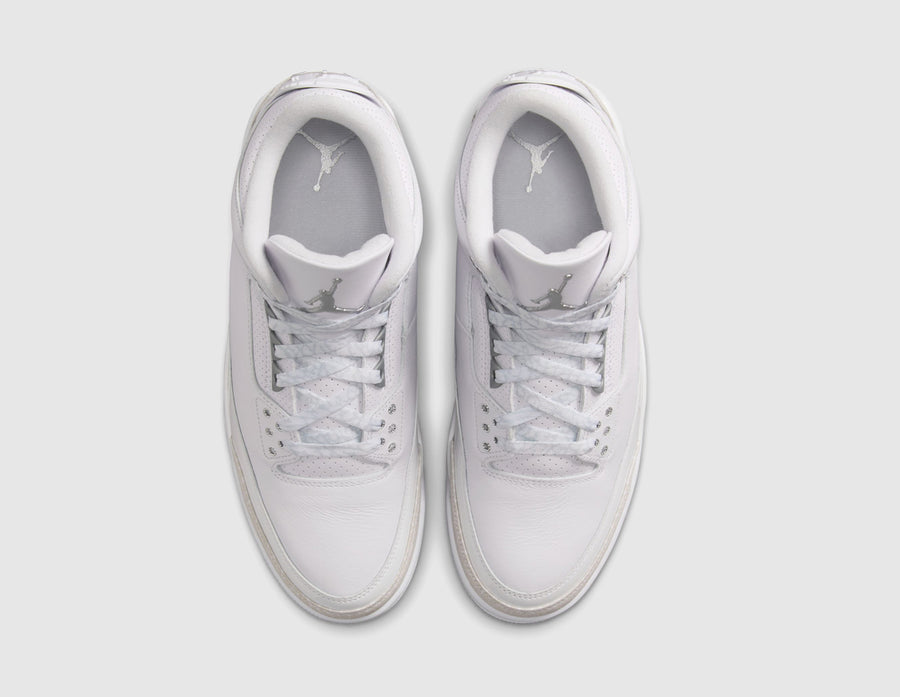 Jordan 3 Retro White / Metallic Silver - White