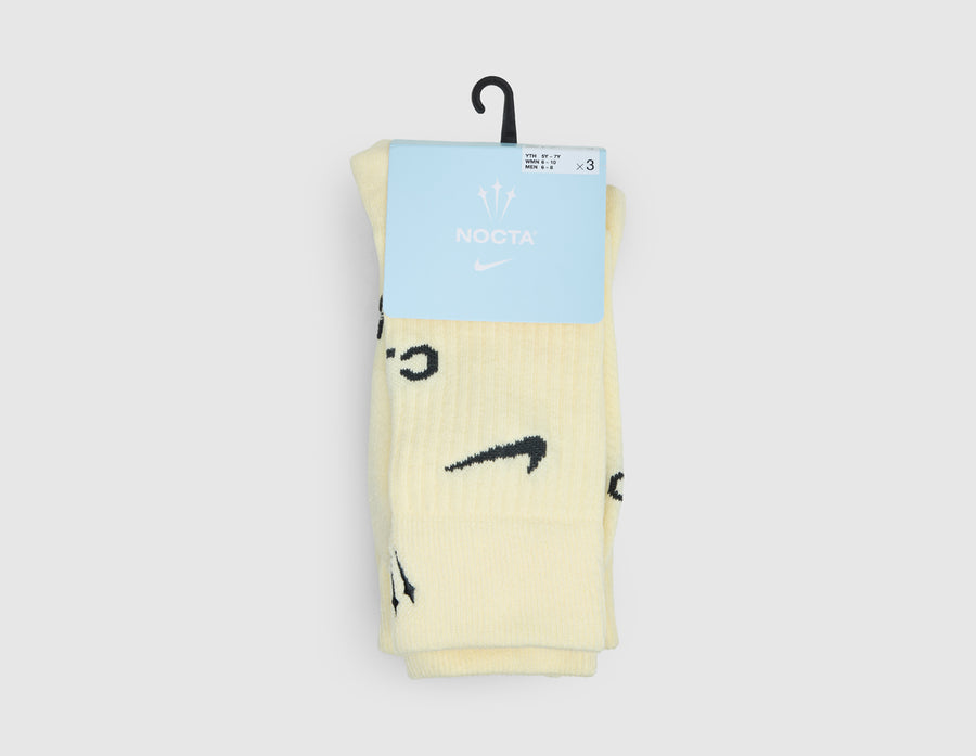 Nike NOCTA Crew Socks (3-Pack) Alabaster / Anthracite