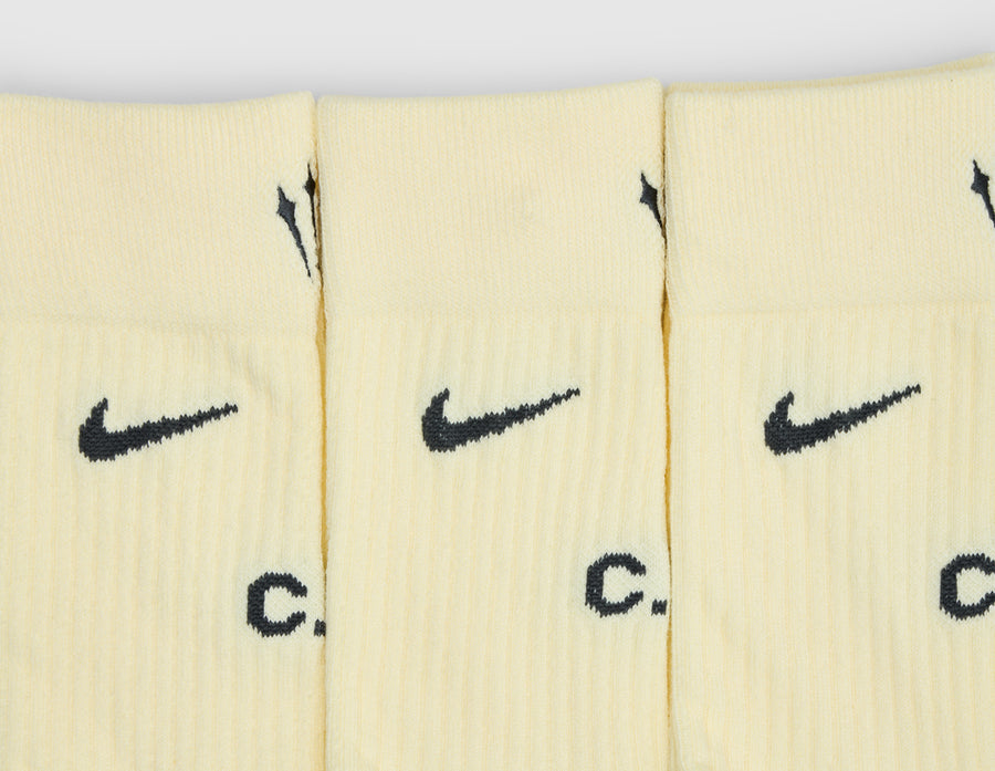 Nike NOCTA Crew Socks (3-Pack) Alabaster / Anthracite