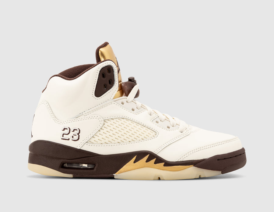 Jordan Women's 5 Earth / Metallic Gold - Sail