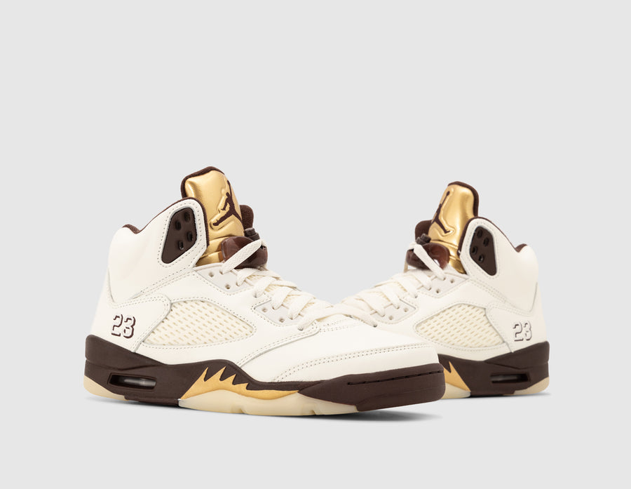 Jordan Women's 5 Earth / Metallic Gold - Sail