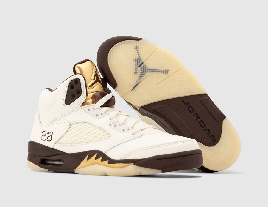 Jordan Women's 5 Earth / Metallic Gold - Sail