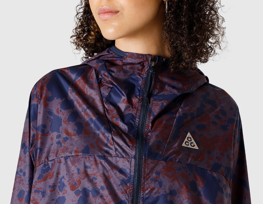 Nike ACG Women's Cinder Cone Allover Print Jacket Obsidian / Moon Fossil