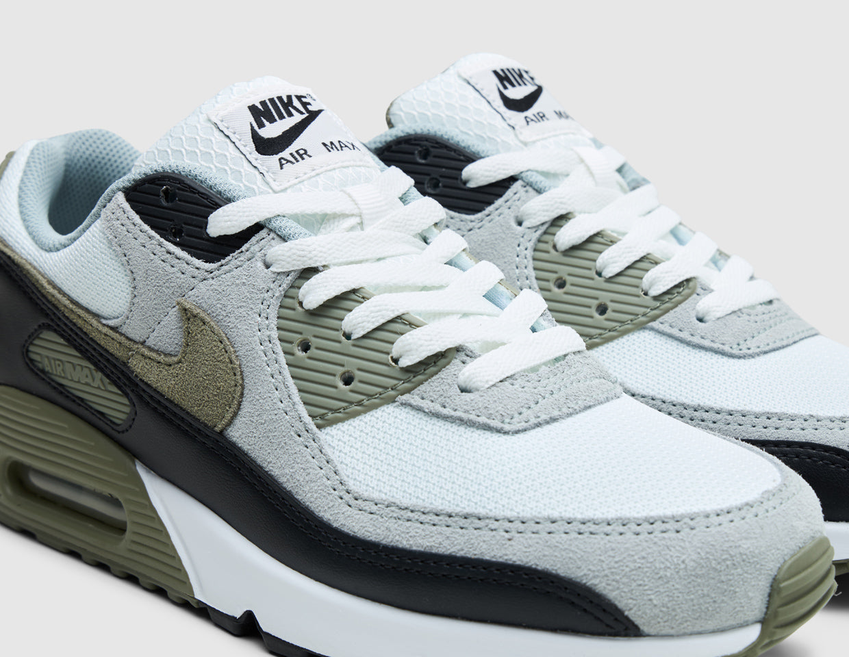 Nike Air Max 90 Summit White / Silver Sage - Light Pumice – size