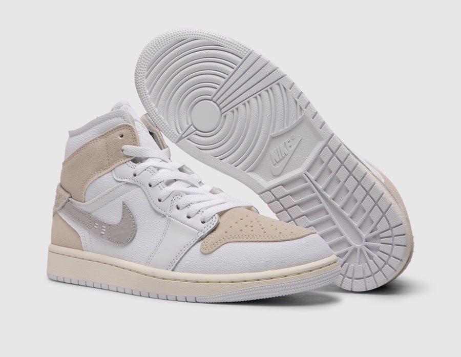 Jordan 1 mid grey discount tan