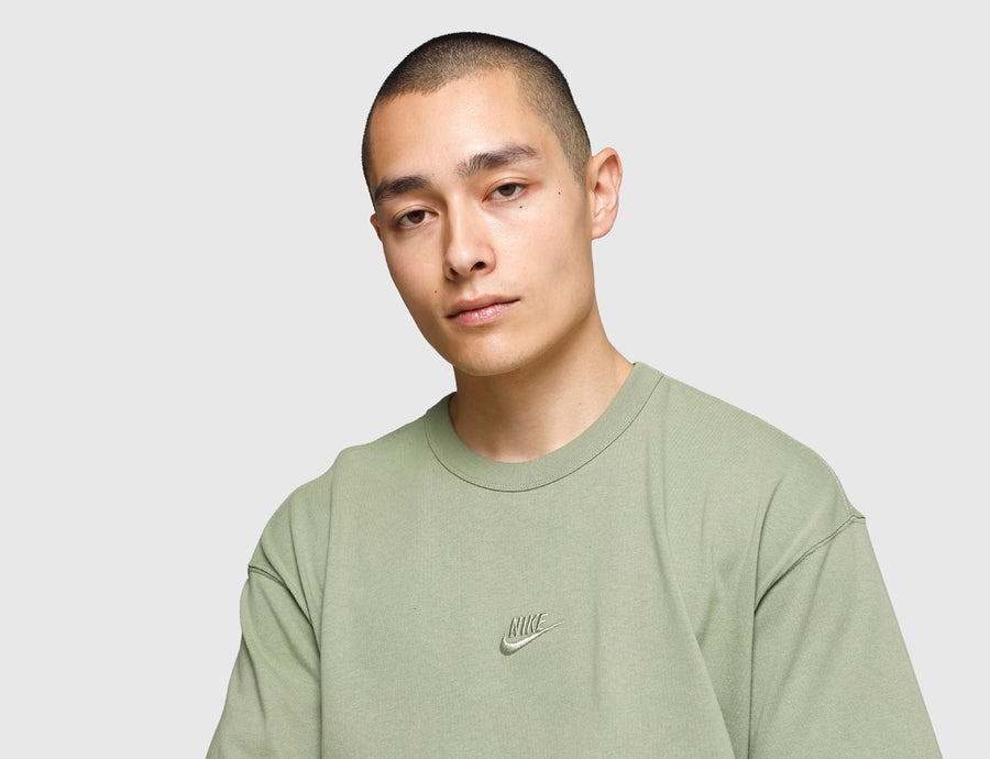 Nike Premium Essential Cotton T-Shirt in Night Maroon