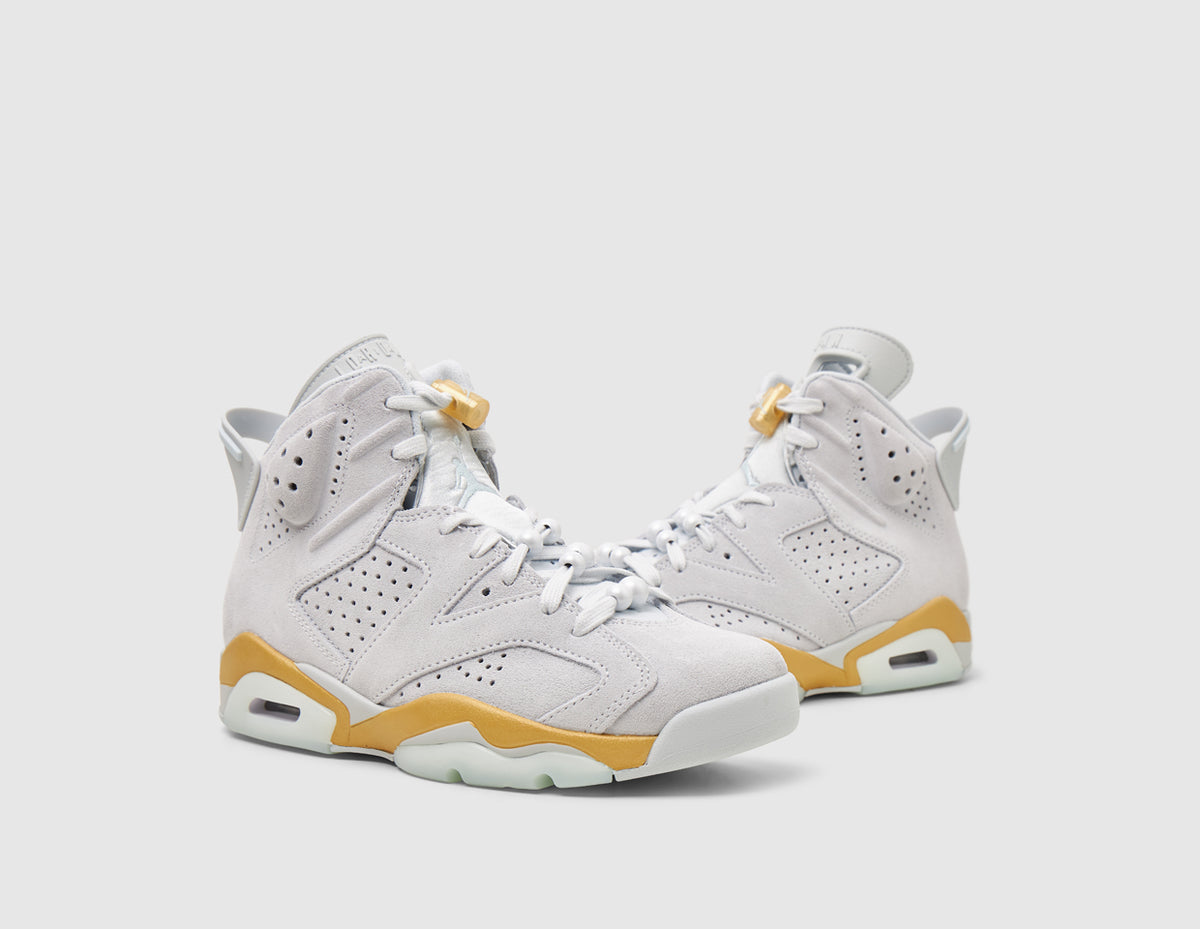 Jordan Women's 6 Retro Pure Platinum / Metallic Gold - Coconut Milk