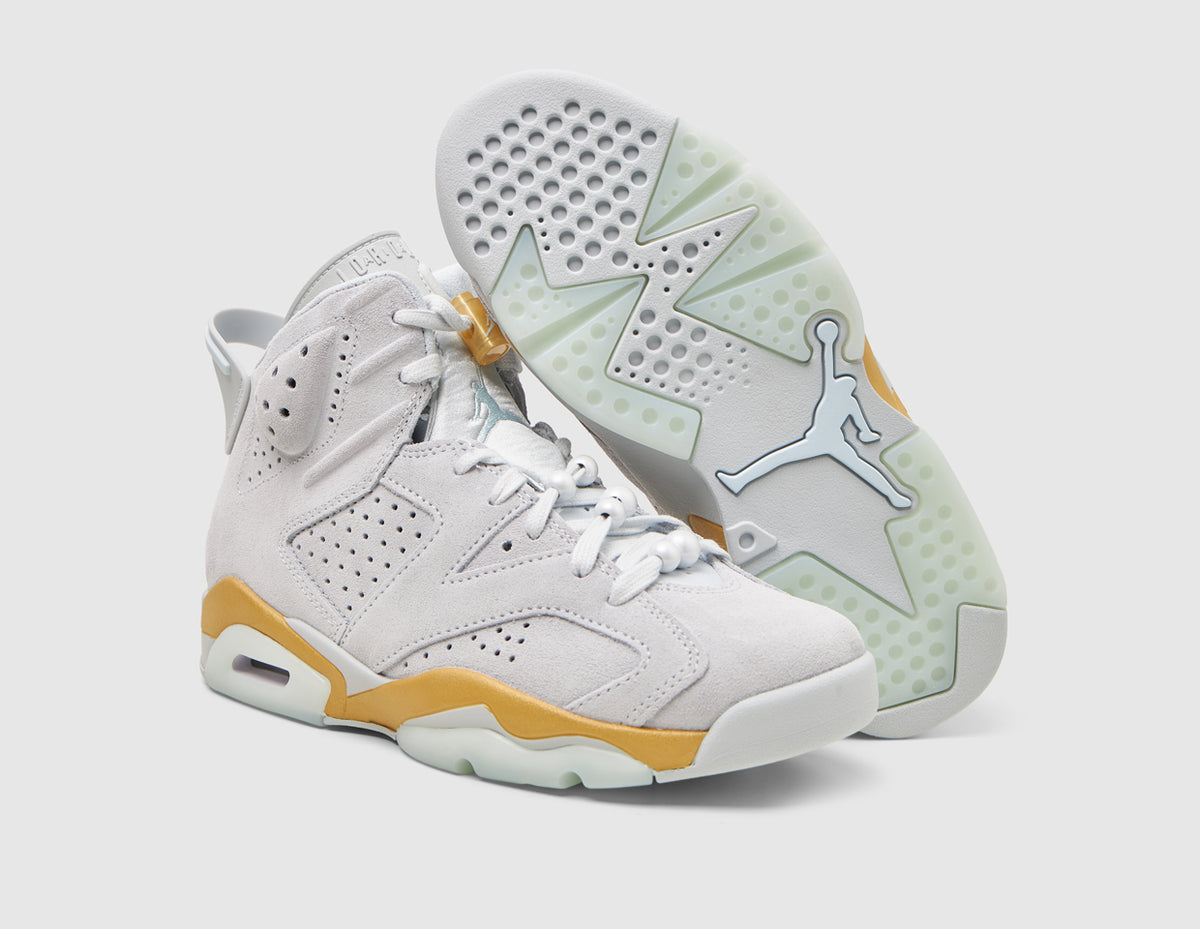 Jordan Women's 6 Retro Pure Platinum / Metallic Gold - Coconut Milk