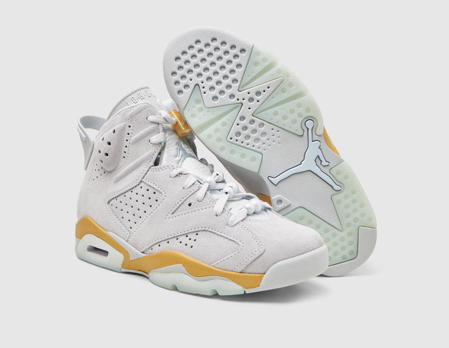 Jordan Women's 6 Retro Pure Platinum / Metallic Gold - Coconut Milk