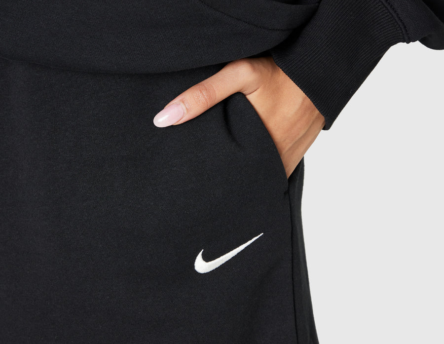 Nike Women's Sportswear Phoenix Fleece High Waisted Shorts Baller Black / Sail