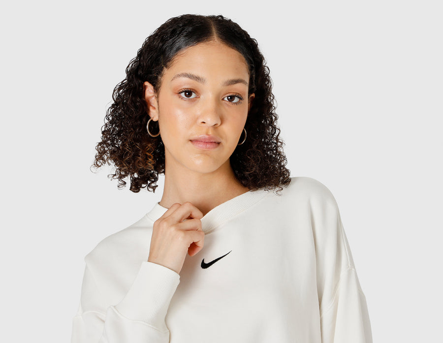 Nike Women's Sportswear Phoenix Fleece Oversized Crew Sail / Black