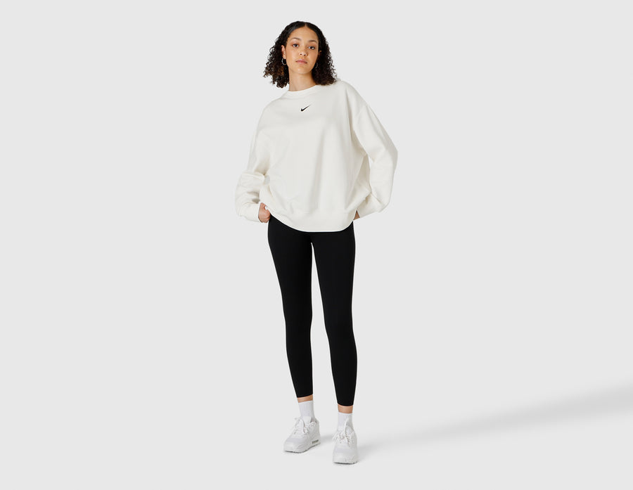 Nike Women's Sportswear Phoenix Fleece Oversized Crew Sail / Black