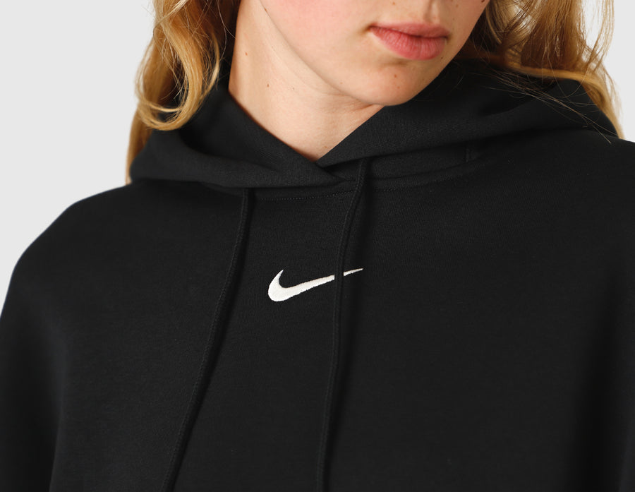 Nike Sportswear Women's Phoenix Fleece Oversized Pullover Hoodie Black / Sail