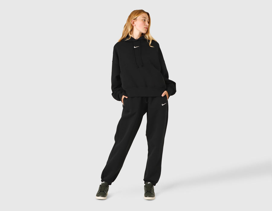 Pants and jeans Nike Sportswear Phoenix Fleece Women's High-Waisted Wide-Leg  Sweatpants Black/ Sail