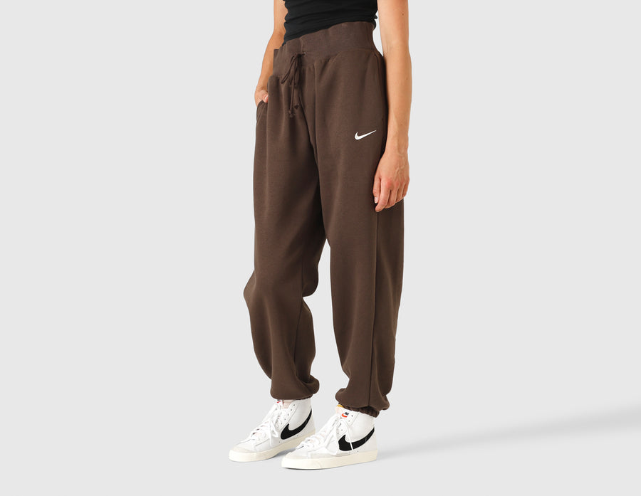Nike Sportswear Women’s Phoenix High-Waisted Fleece Pants Baroque Brown / Sail