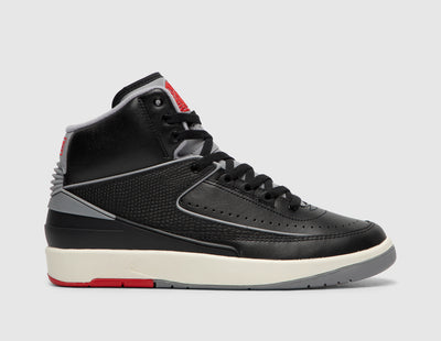 Jordan 2 Retro Black / Cement Grey - Fire Red - Sneakers