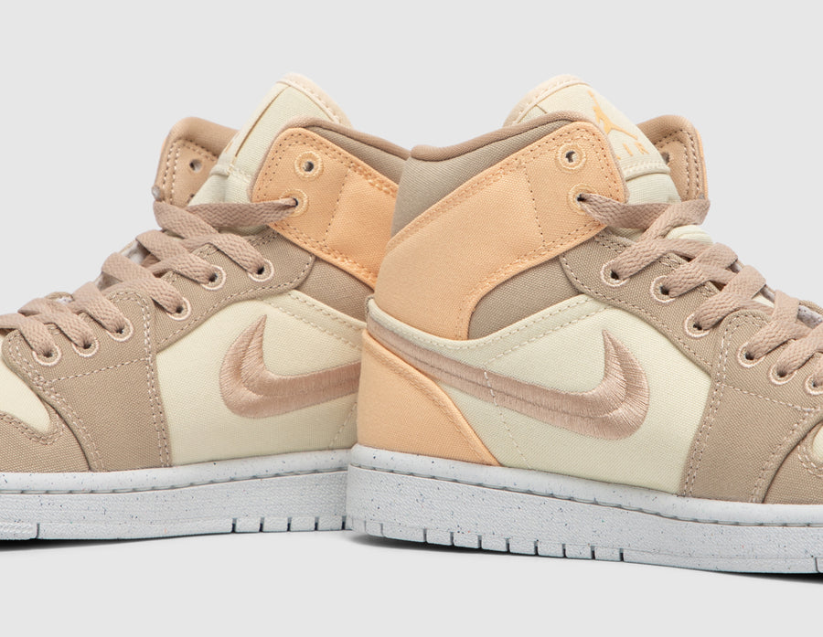 Jordan Women s 1 Mid SE Muslin Desert Celestial Gold size