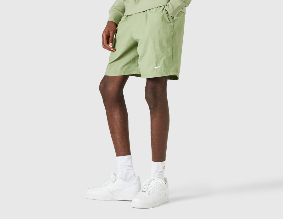 Nike Solo Swoosh Woven Shorts Oil Green / White