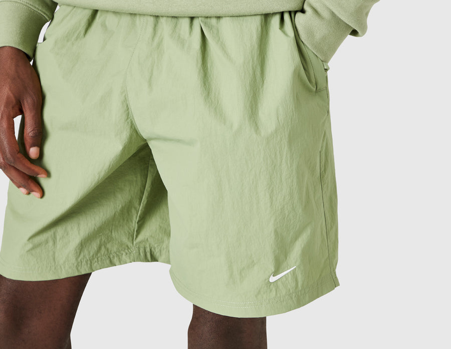 Nike Solo Swoosh Woven Shorts Oil Green / White