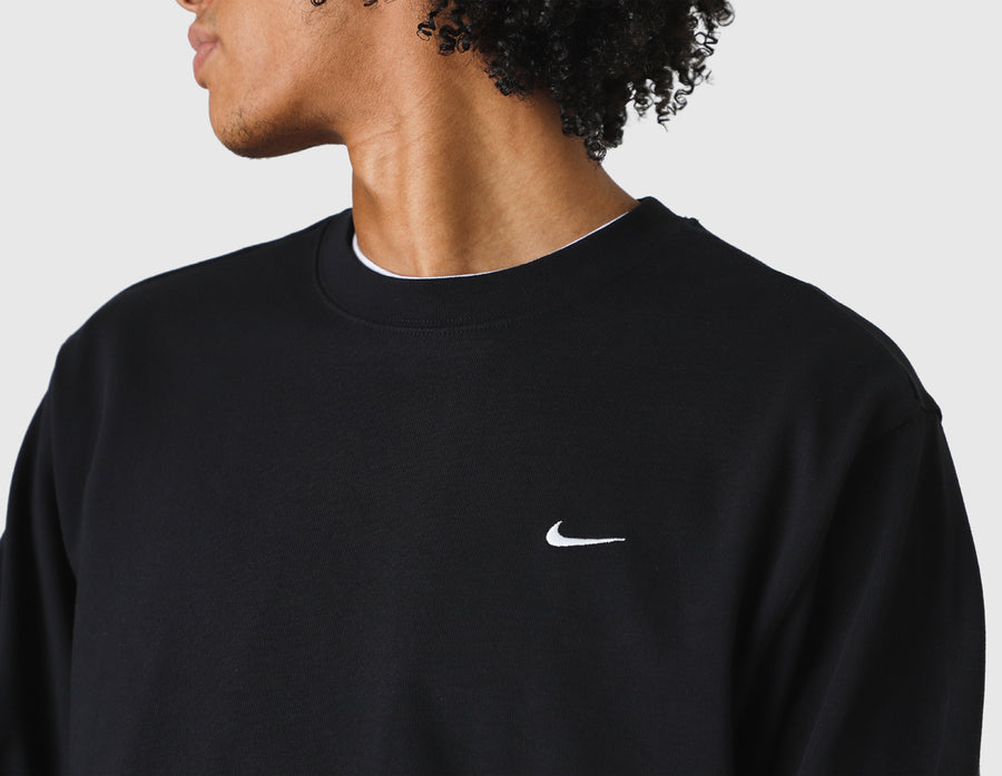 Nike Solo Swoosh Long Sleeve Top Black / White