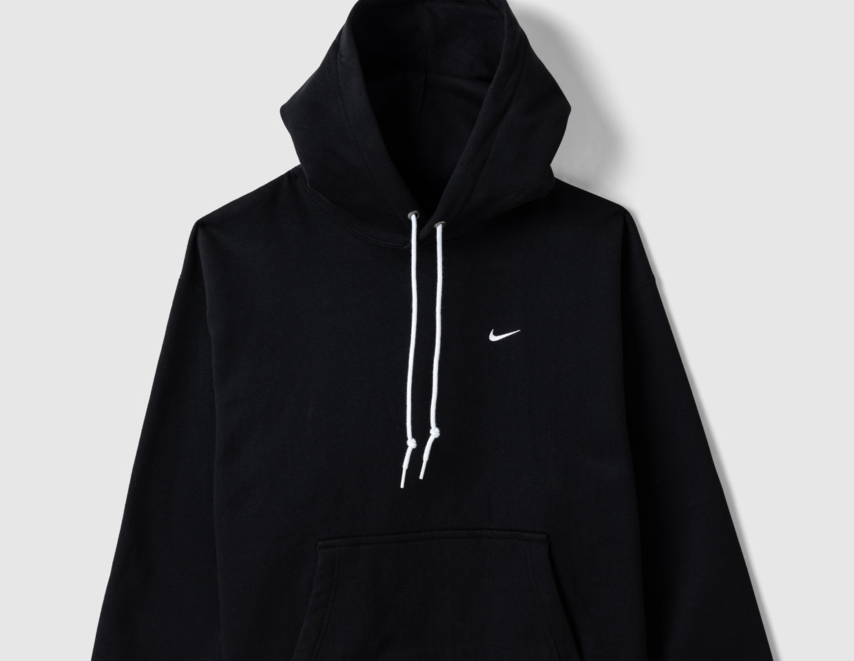 nike fleece overhead hoodie black