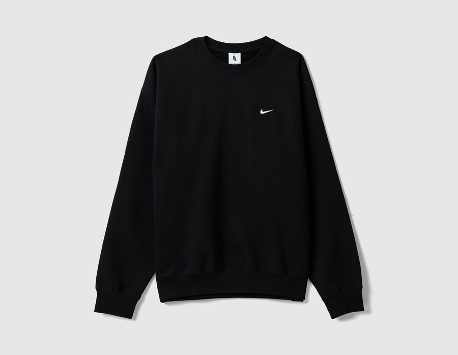 Nike Solo Swoosh Fleece Crewneck Black / White