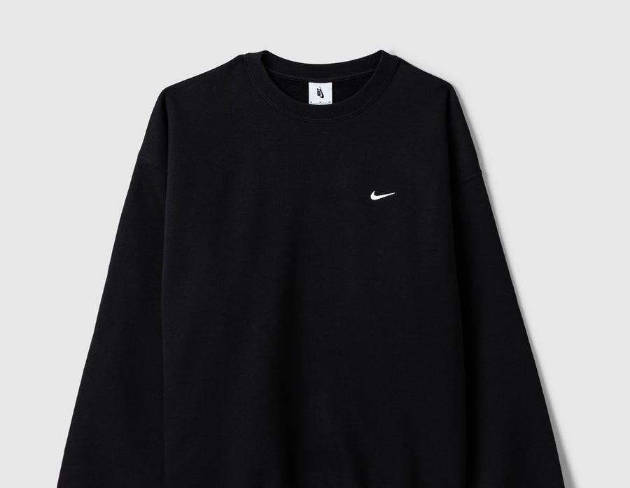 Nike Solo Swoosh Fleece Crewneck Black / White