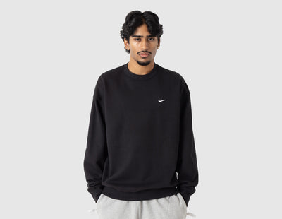 Nike Solo Swoosh Fleece Crewneck Black / White