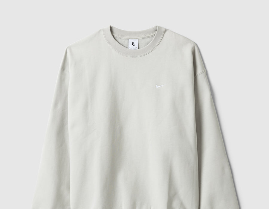 Nike Solo Swoosh Fleece Crewneck Light Bone / White