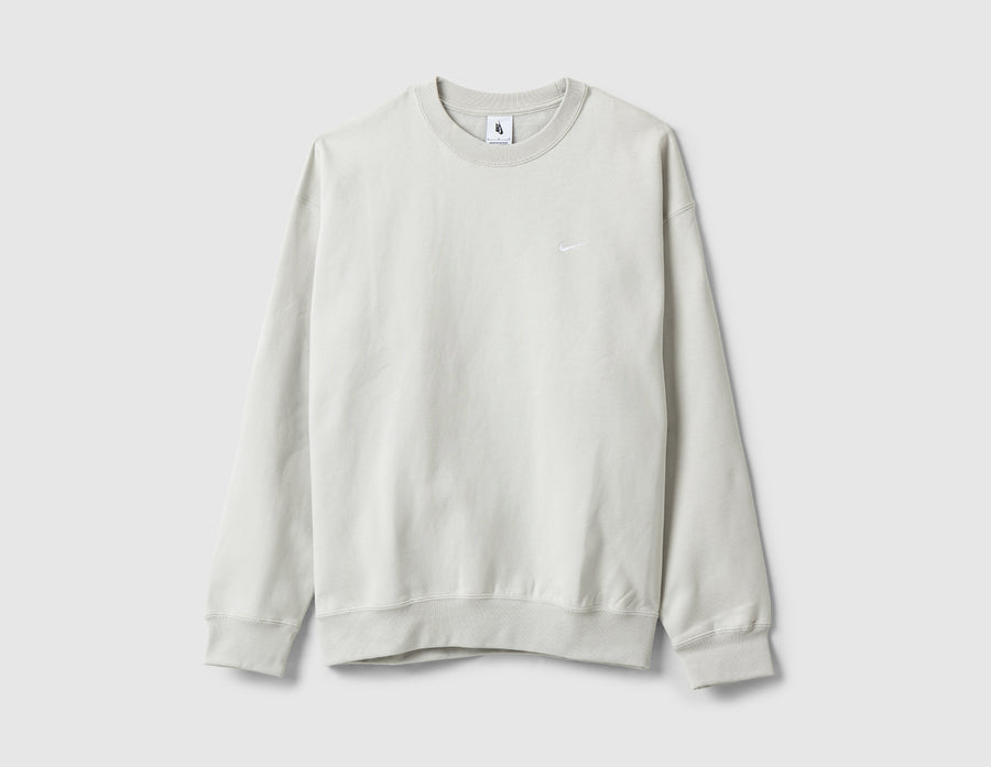 Nike Solo Swoosh Fleece Crewneck Light Bone / White