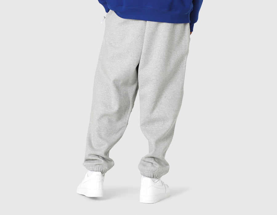 Nike Solo Swoosh Fleece Cuffed Pants Dark Grey Heather / White