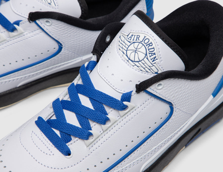 Jordan Women's 2 Retro Low White / Varsity Royal - Black