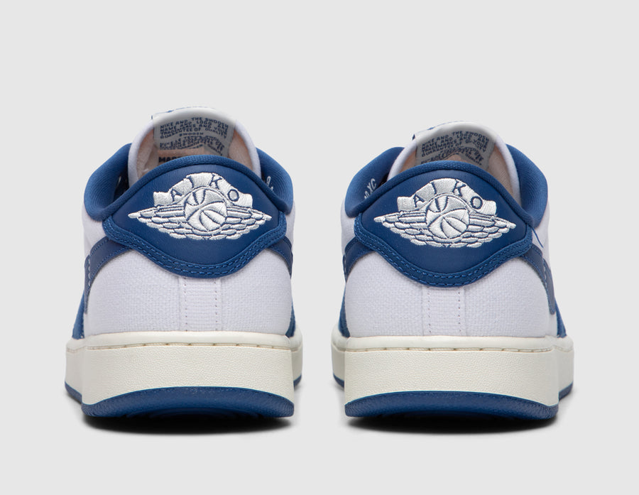 Jordan 1 KO Low White / Dark Royal Blue