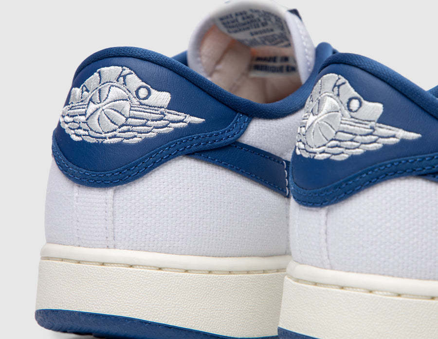 Jordan 1 KO Low White / Dark Royal Blue