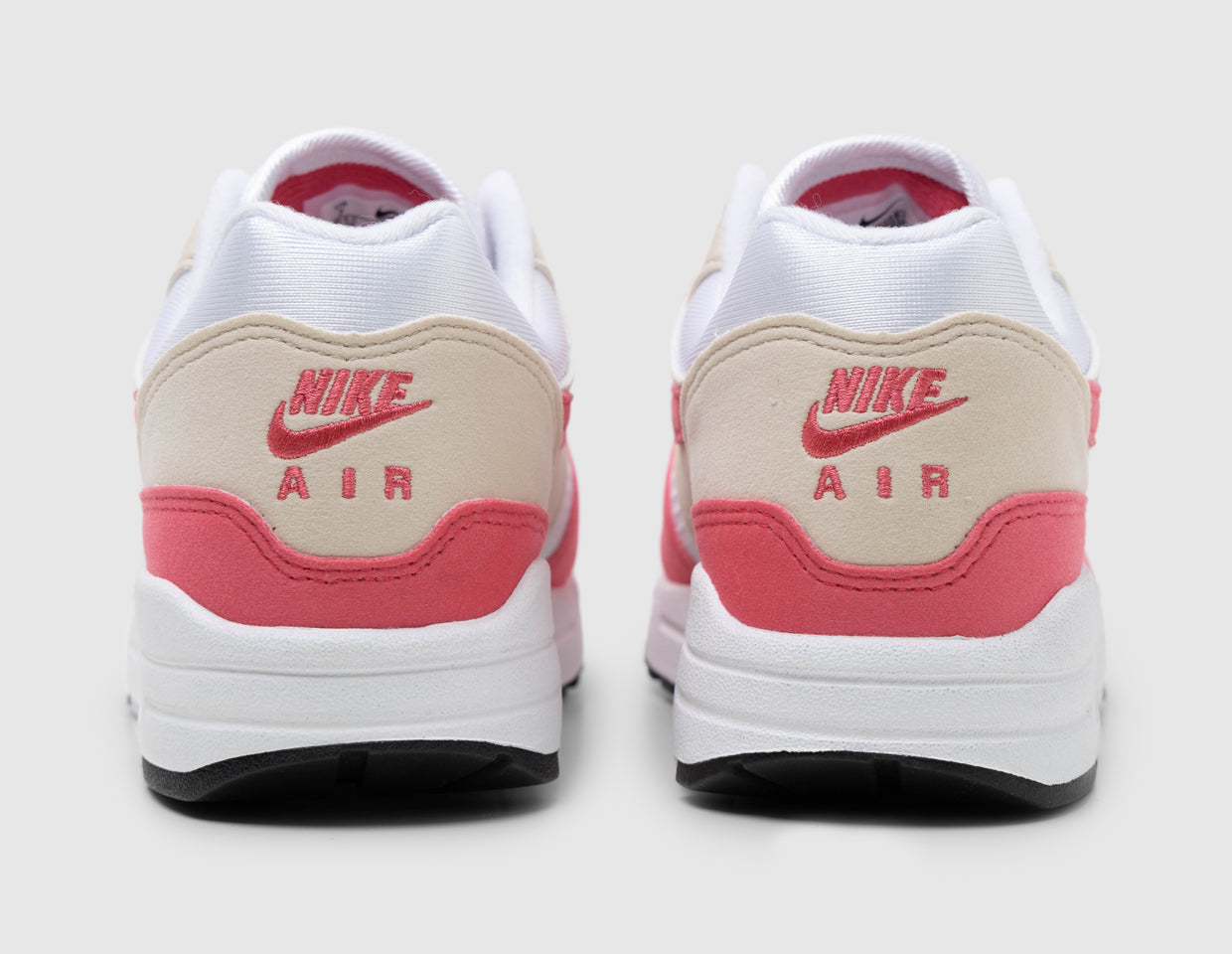 womens white and pink air max