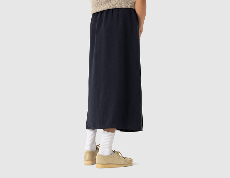 Fred Perry Women's Tipped Pleated Skirt / Navy