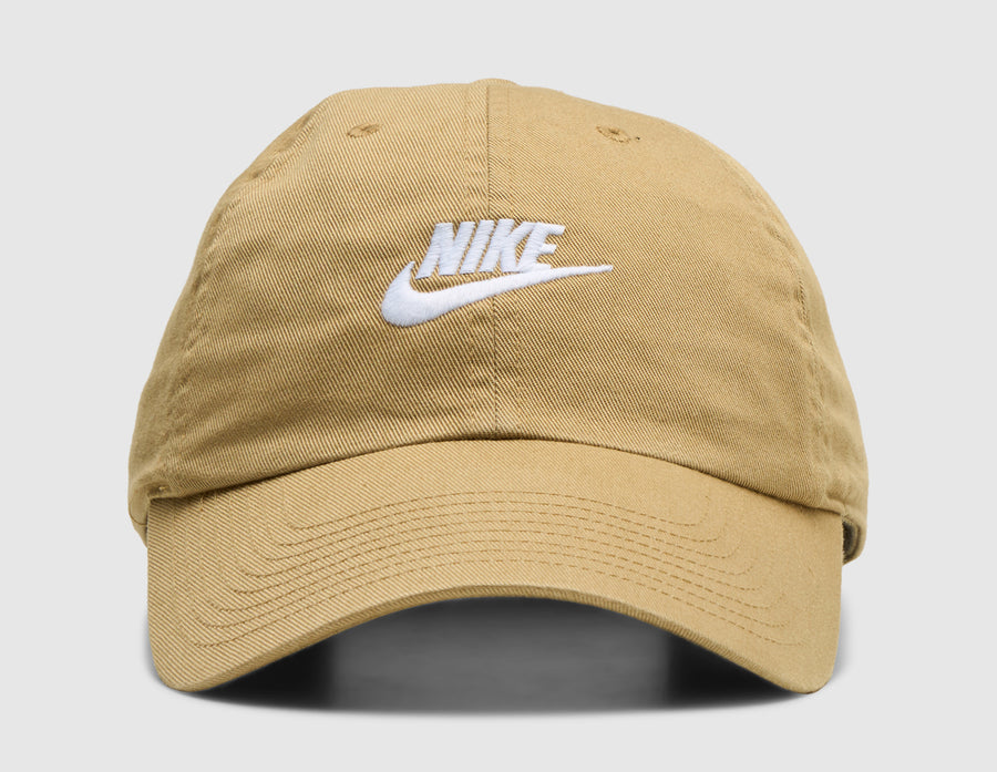 Nike Club Unstructured Futura Wash Cap Beige / White