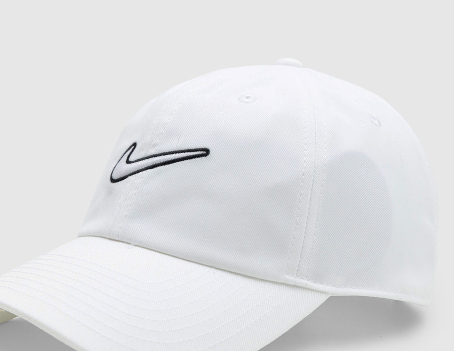 Nike Club Unstructured Swoosh Cap White / White